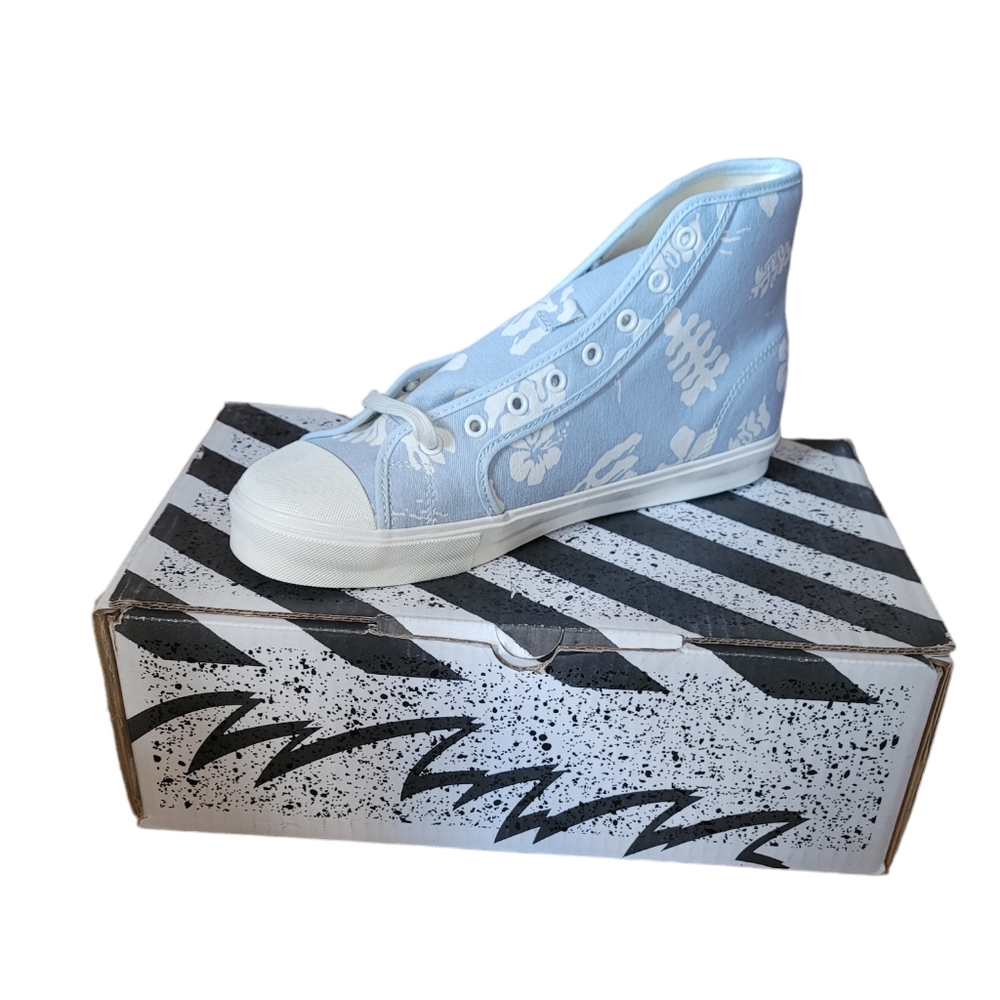 Vans Vault UA OG STYLE 24 LX Canvas Pumps HIBISCUS BALLAD BLUE Men's Size 11 - Picture 4 of 8